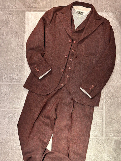 揃いました！Wool Hopsack Three piece Suit – Dry Bones Online Shop