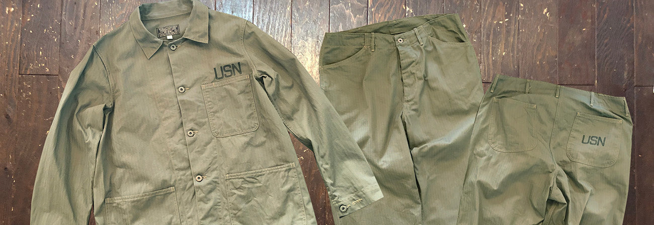 U.S.N.N-3 Type Utility Jacket＆Trousers – Dry Bones Online Shop