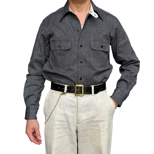 Black Dungaree Work Shirt