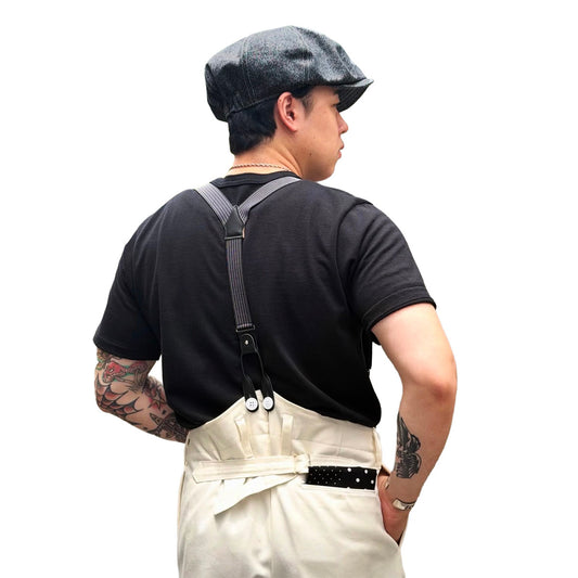 Black Chambray Casquette