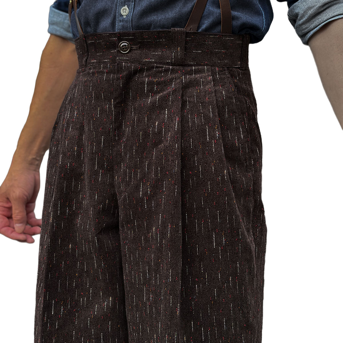 Print Corduroy 2Tack Work Trousers
