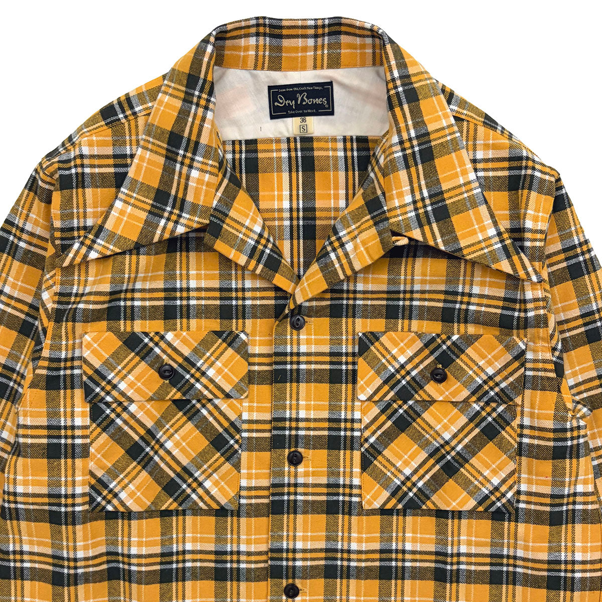 Cotton Viyella 2 Flap Work Open Shirt