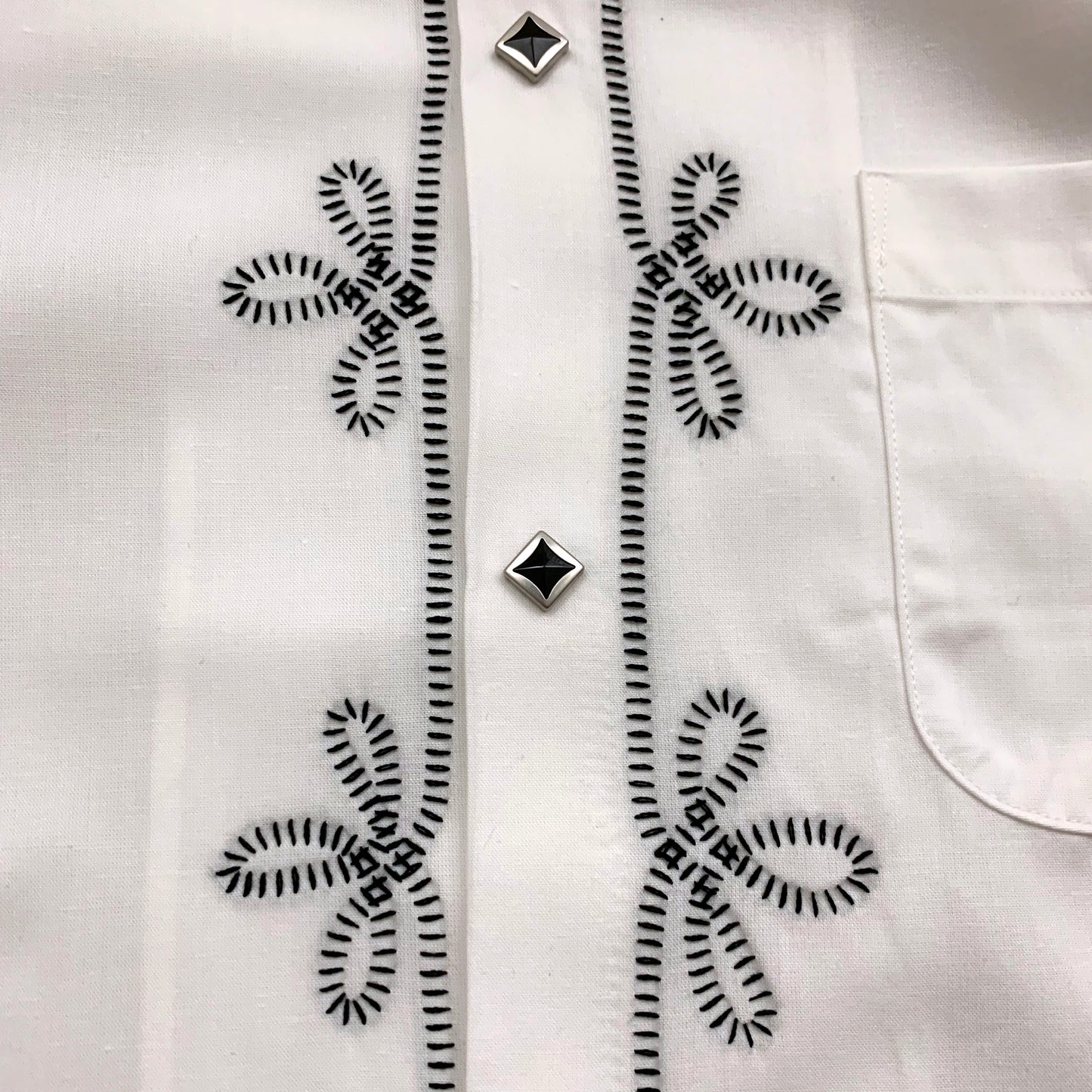 Waiting for production to increase: Embroidered Open Shirt “WESTERN”