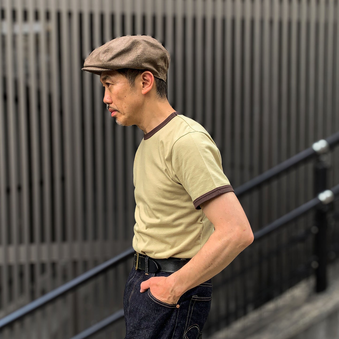 Striped Casquette