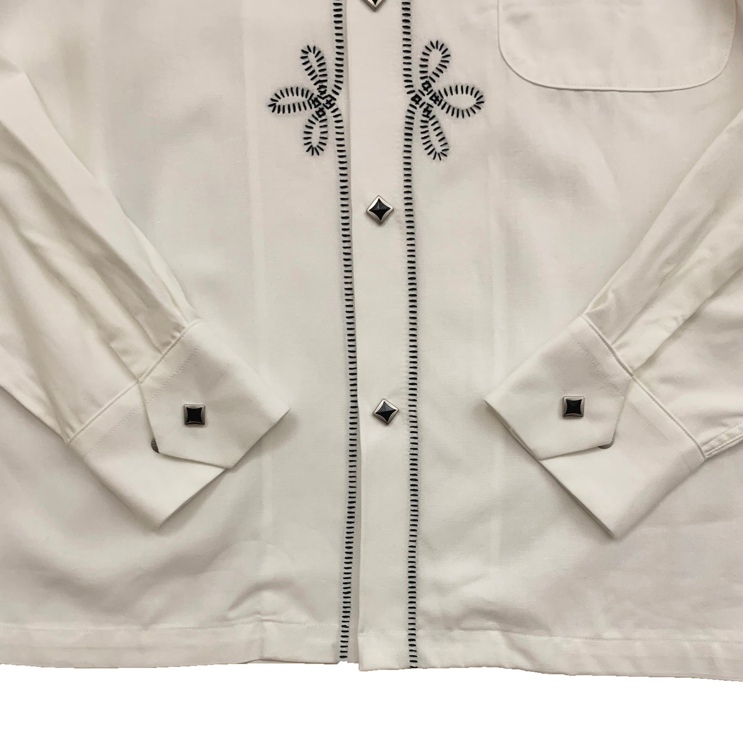 Waiting for production to increase: Embroidered Open Shirt “WESTERN”