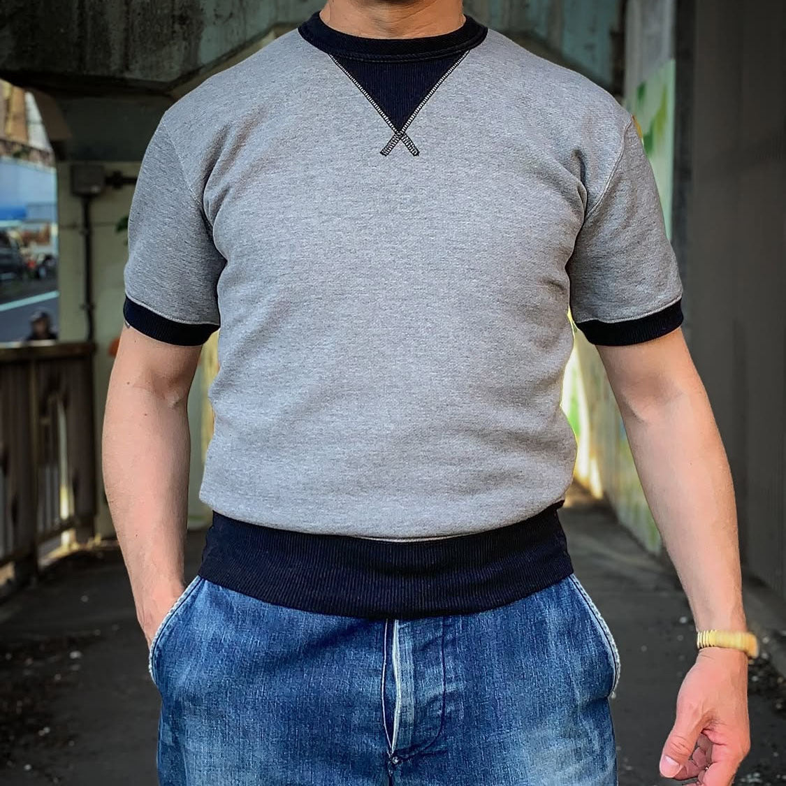 S/S Gusset Sweat Shirt