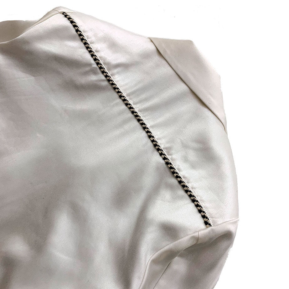Western Plain Style Satin Jacket
