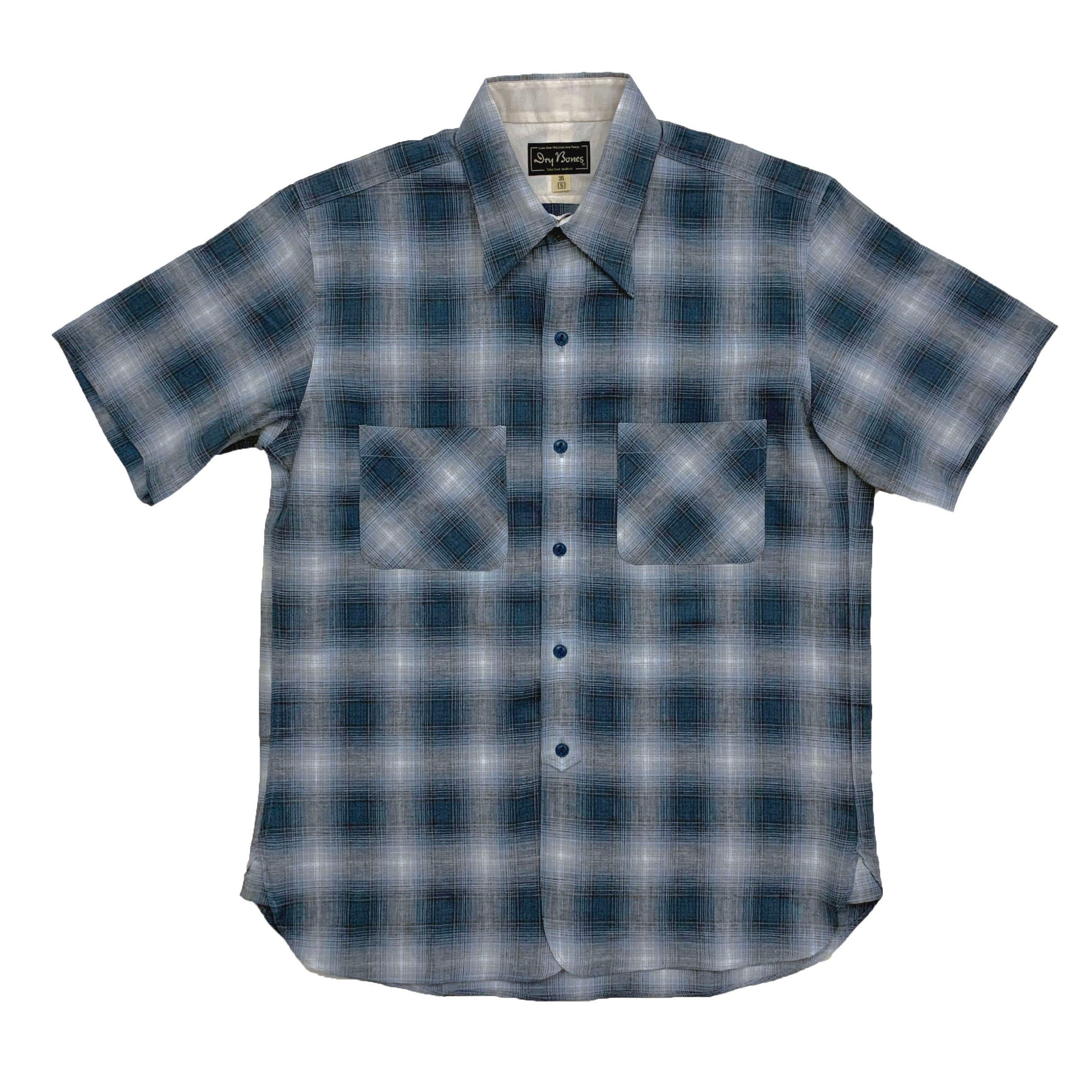 SUPERSUB ♥ Ombre Damage Check Shirt/追跡付 アップルバム オンブレ チェック ダメージ ショートスリーブ