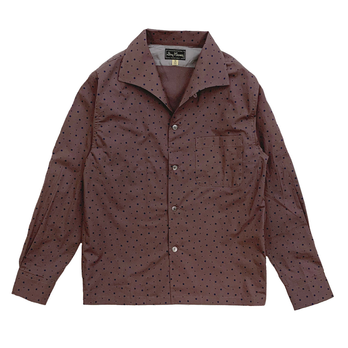 Print Italian Collar Shirt “RANDOM DOT”