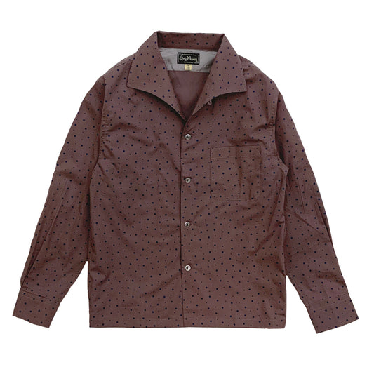 Print Italian Collar Shirt “RANDOM DOT”
