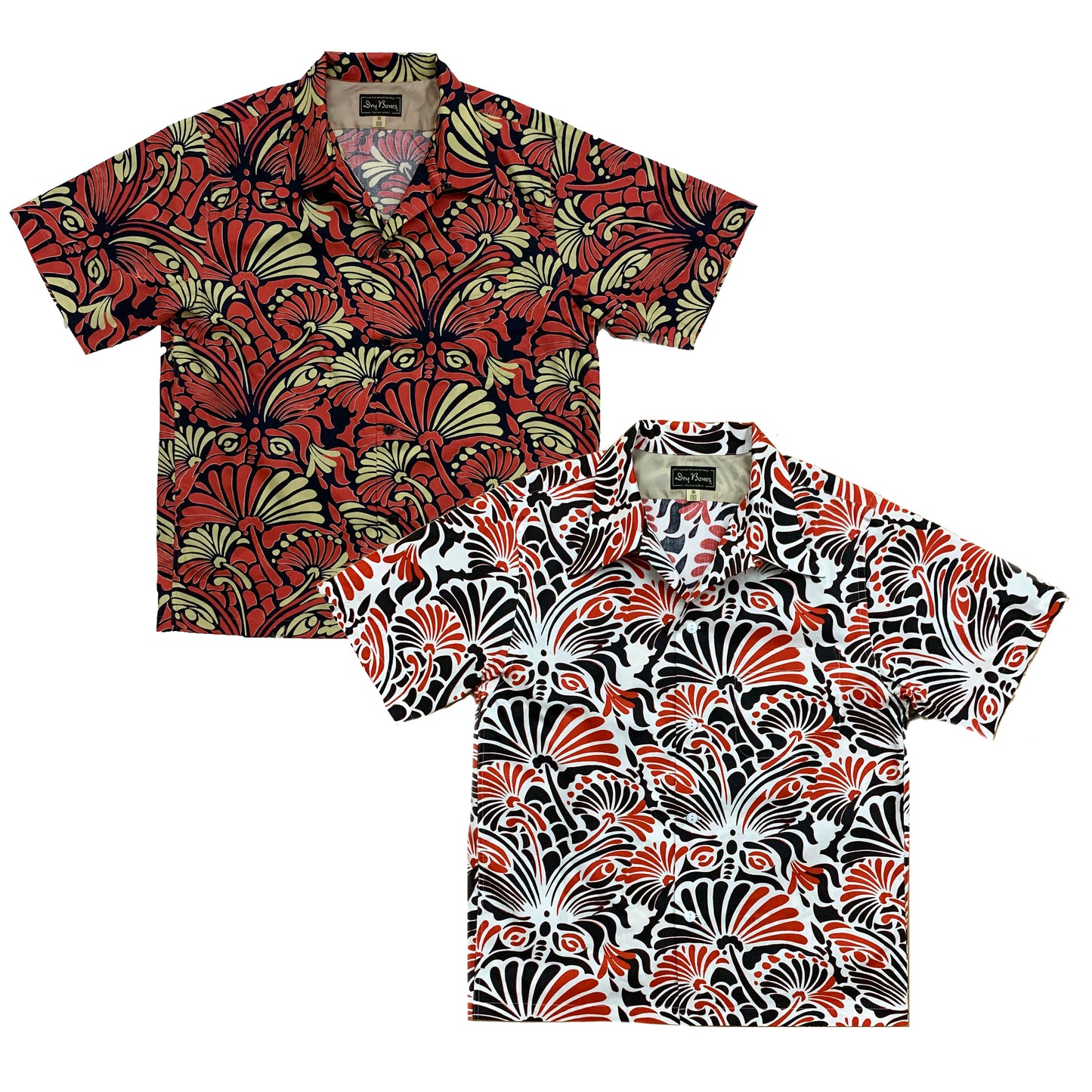 S/S Cotton Hawaiian Shirt “FLOWER”