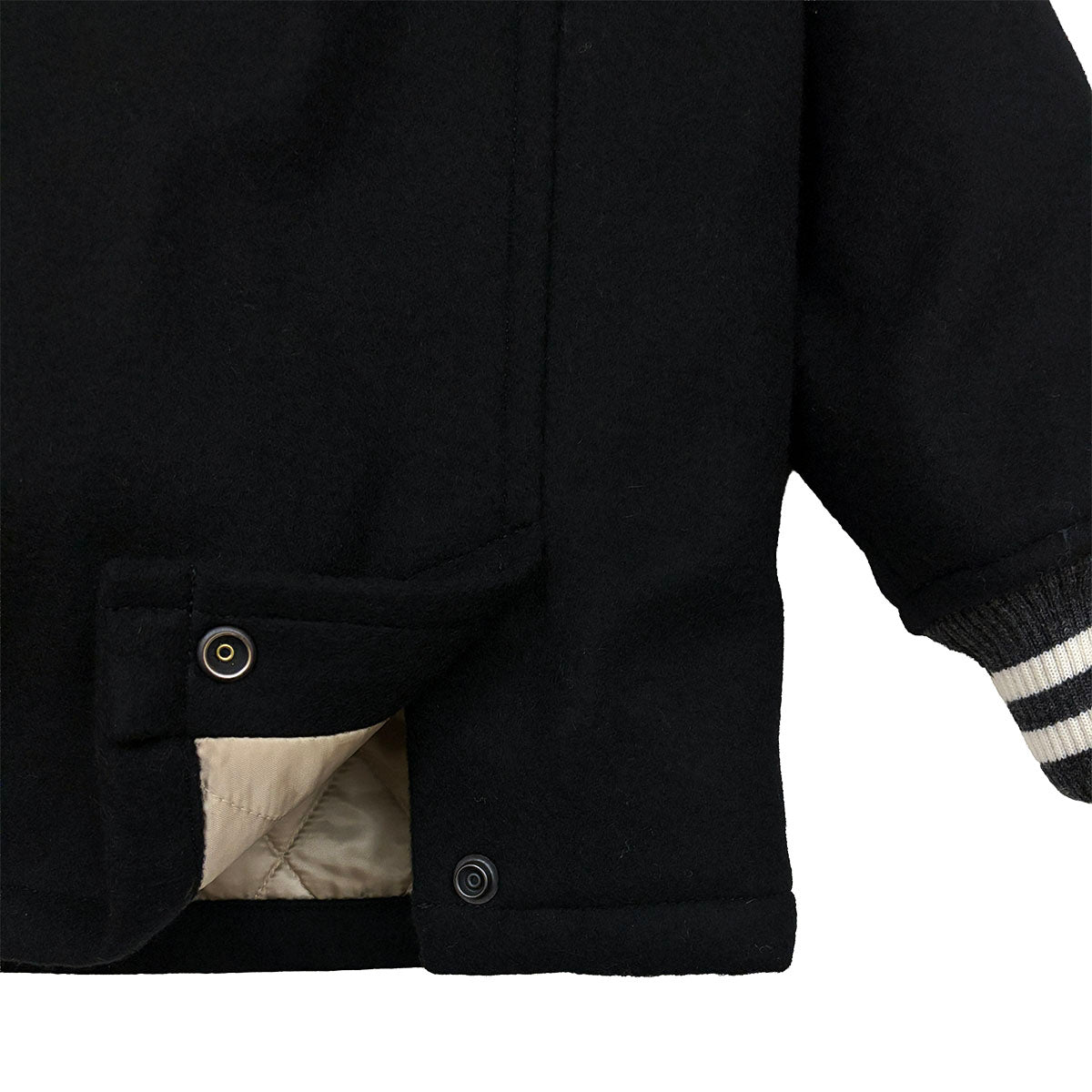 Solid Piping Car Coat