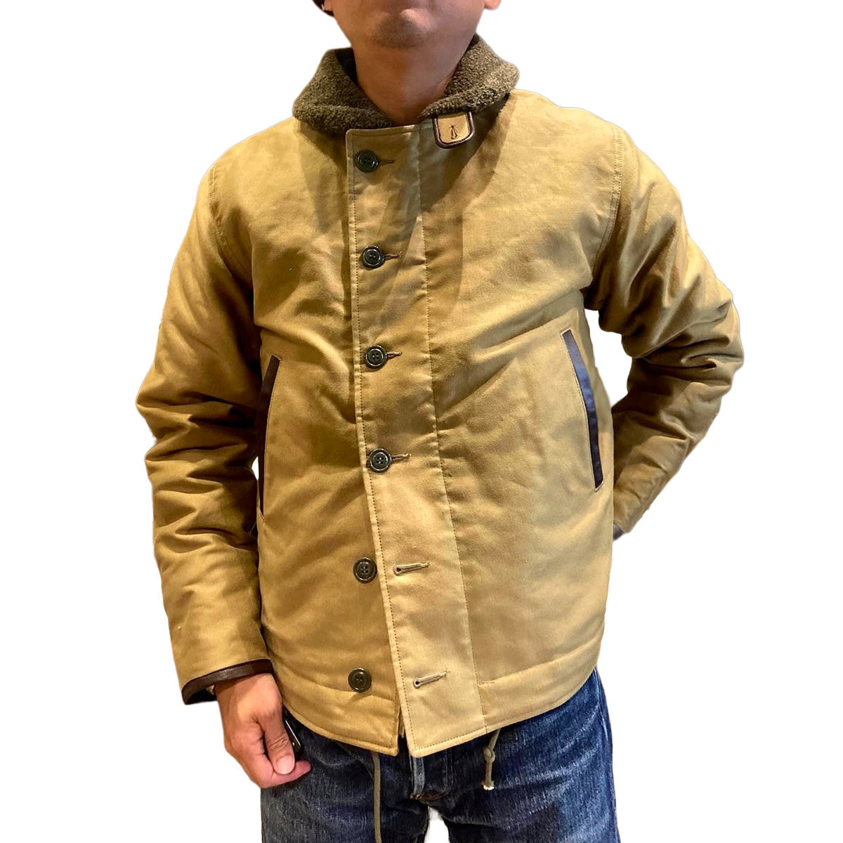 N-1 Leather Combination Jacket