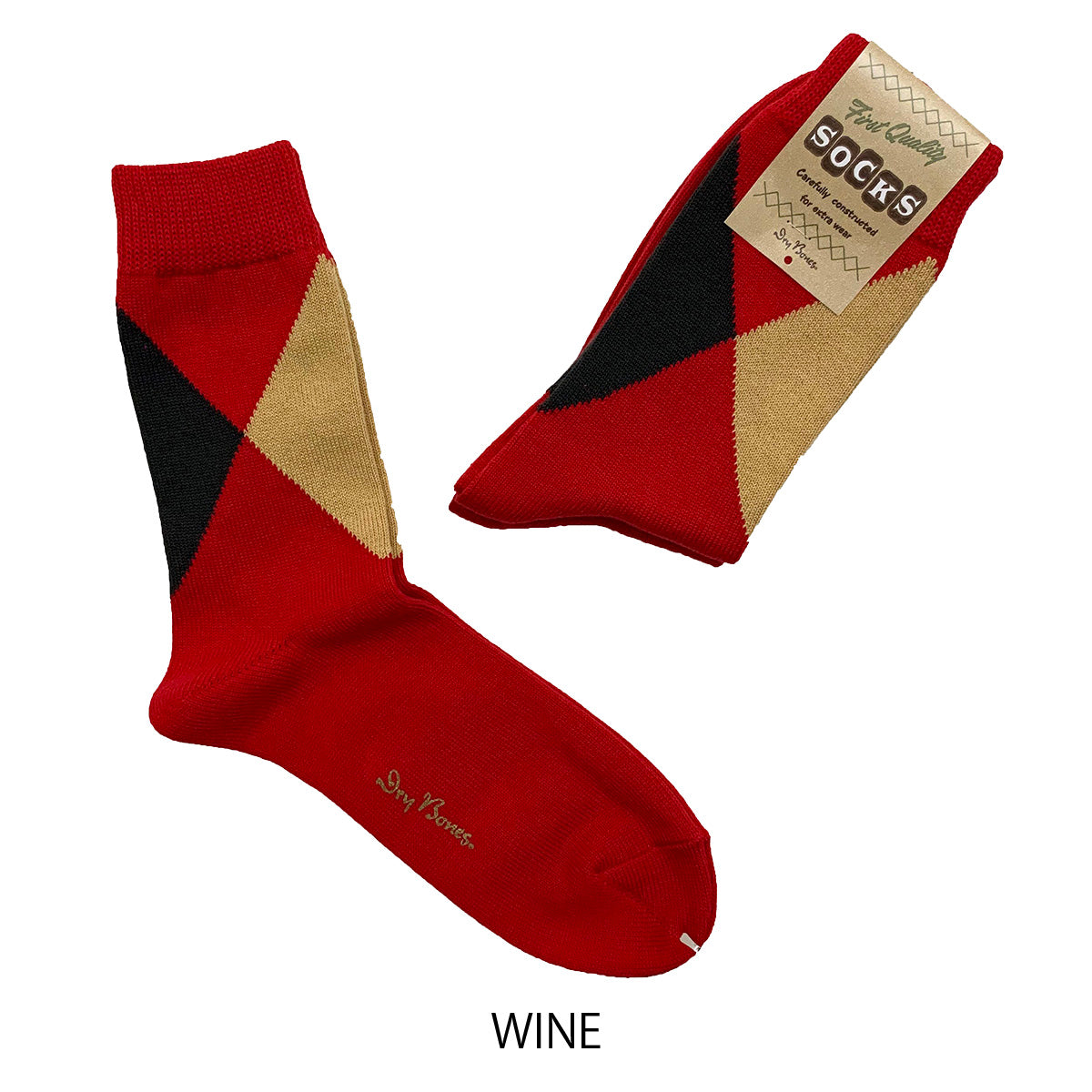 Irregular Argyle Socks