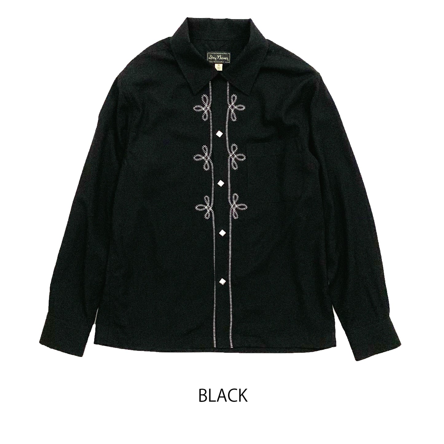 Waiting for production to increase: Embroidered Open Shirt “WESTERN”