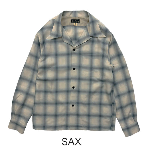 Ombre Check Open Shirt