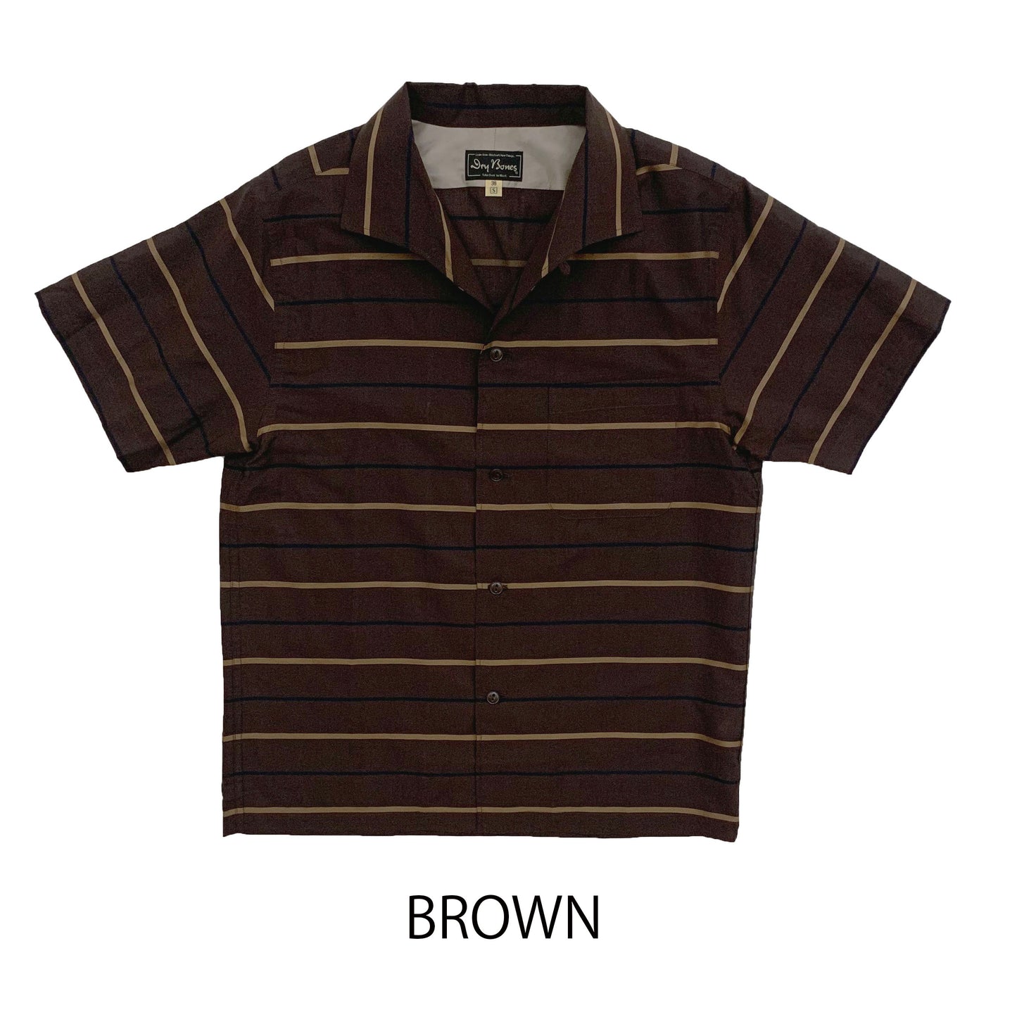 S/S Border Italian Collar Shirt