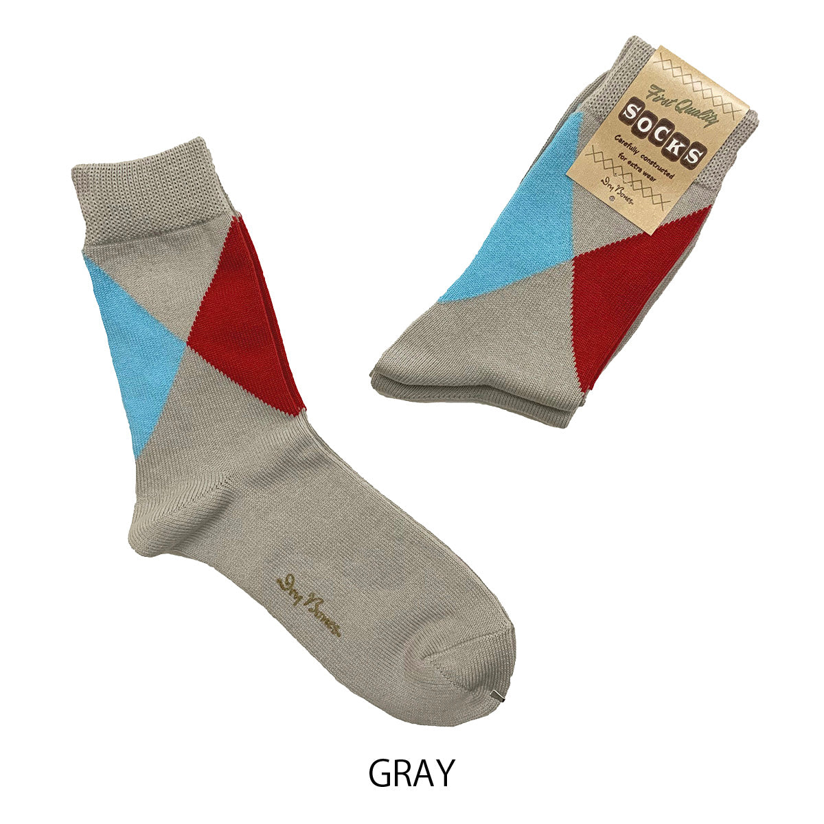 Irregular Argyle Socks