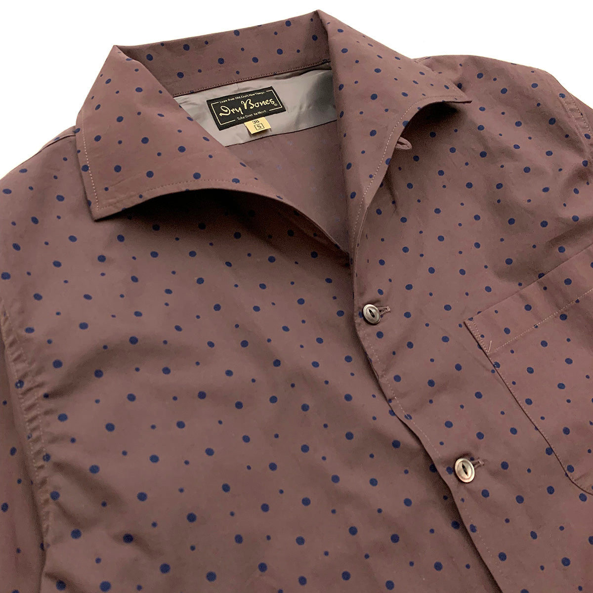Print Italian Collar Shirt “RANDOM DOT”