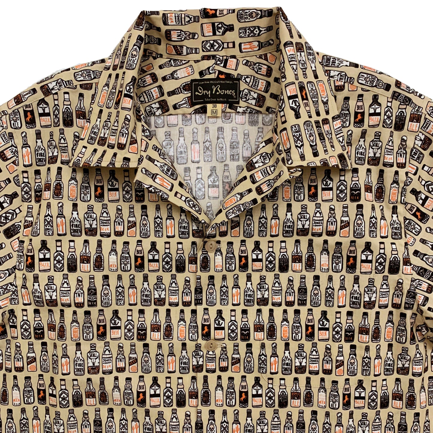 S/S Print Open Shirt “ALE & LAGER”