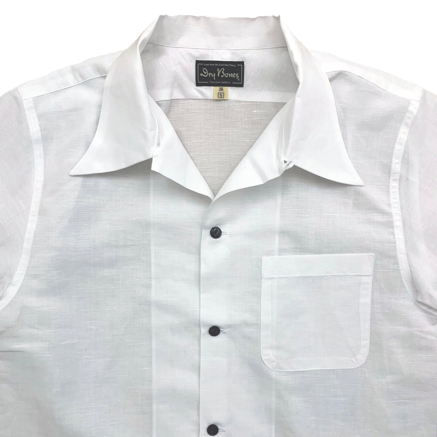S/S White Open Shirt
