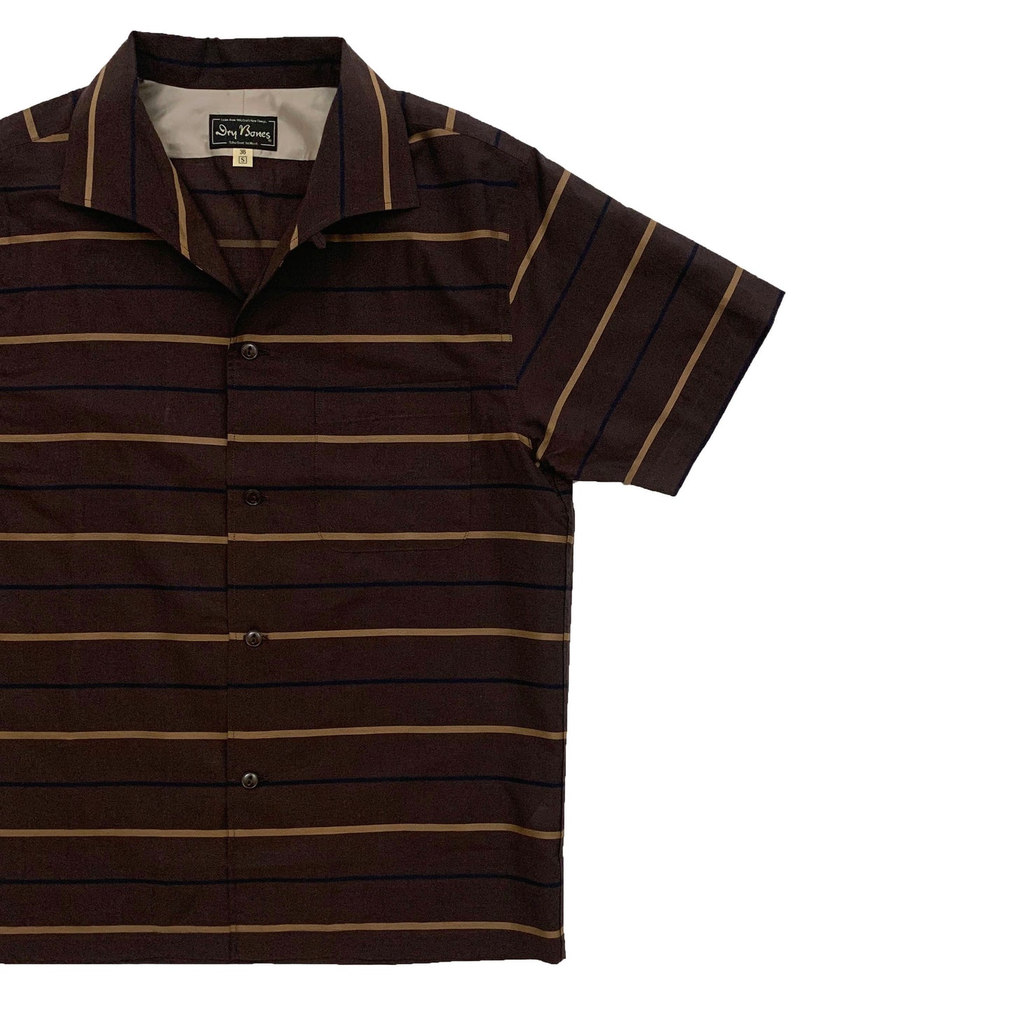 S/S Border Italian Collar Shirt