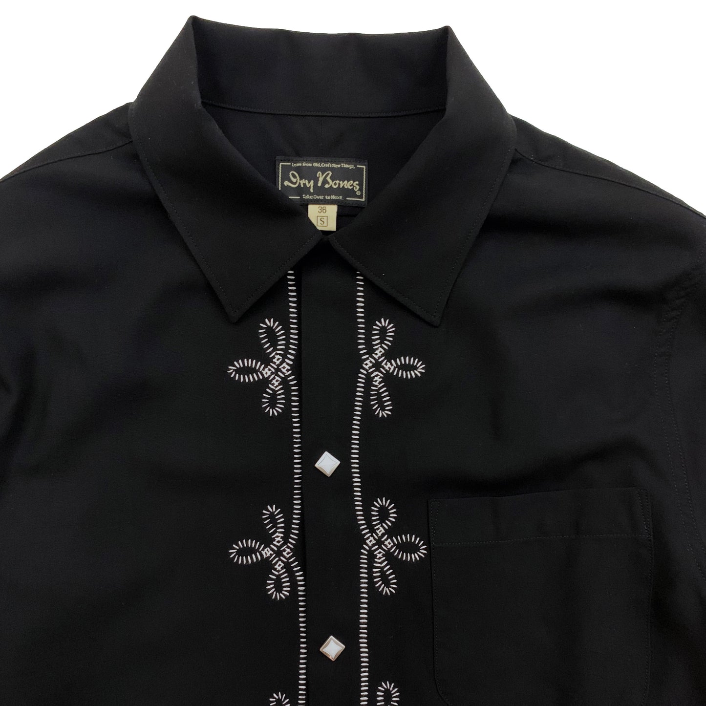 Waiting for production to increase: Embroidered Open Shirt “WESTERN”