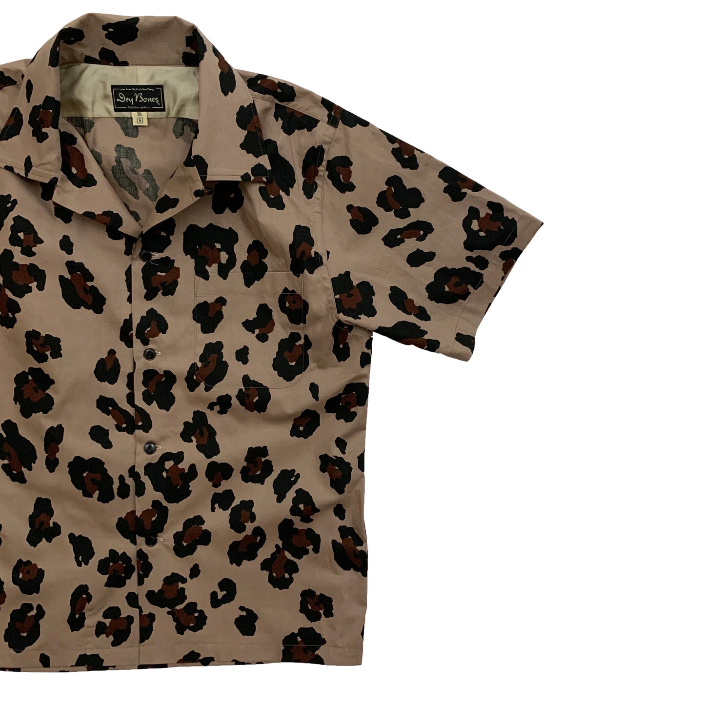 S/S Print Open Shirt “LEOPARD”