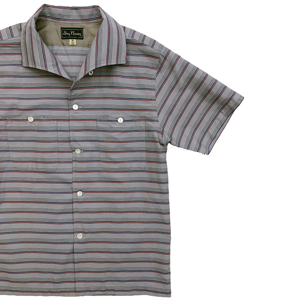 Border Italian Collar Shirt