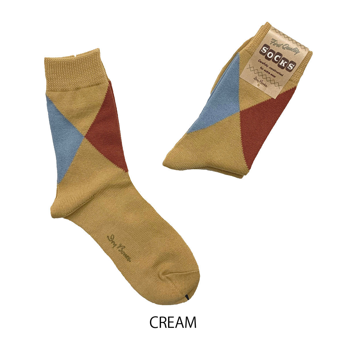 Irregular Argyle Socks