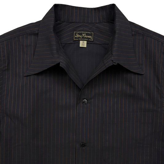 S/S Dobby Stripe Open Shirt