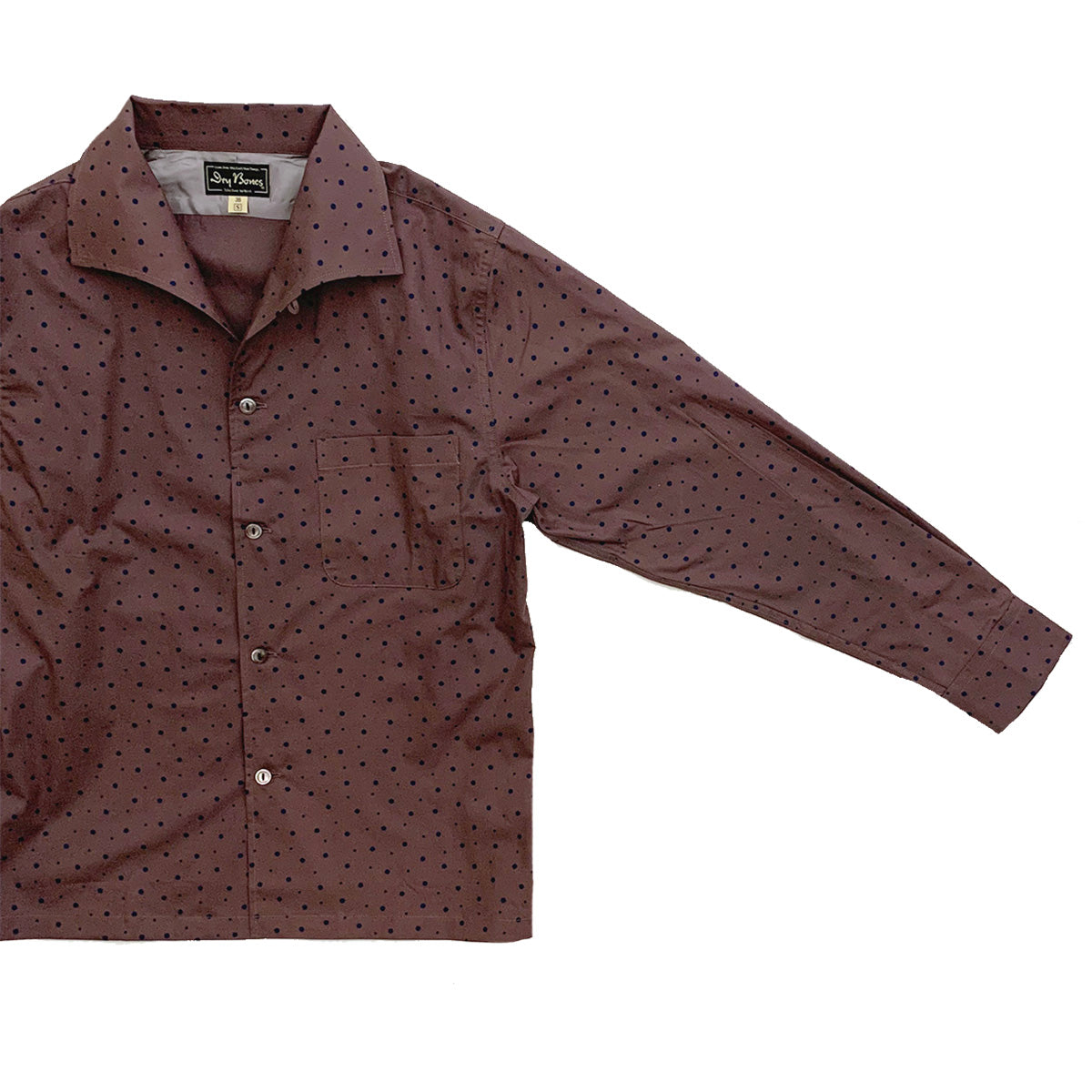 Print Italian Collar Shirt “RANDOM DOT”