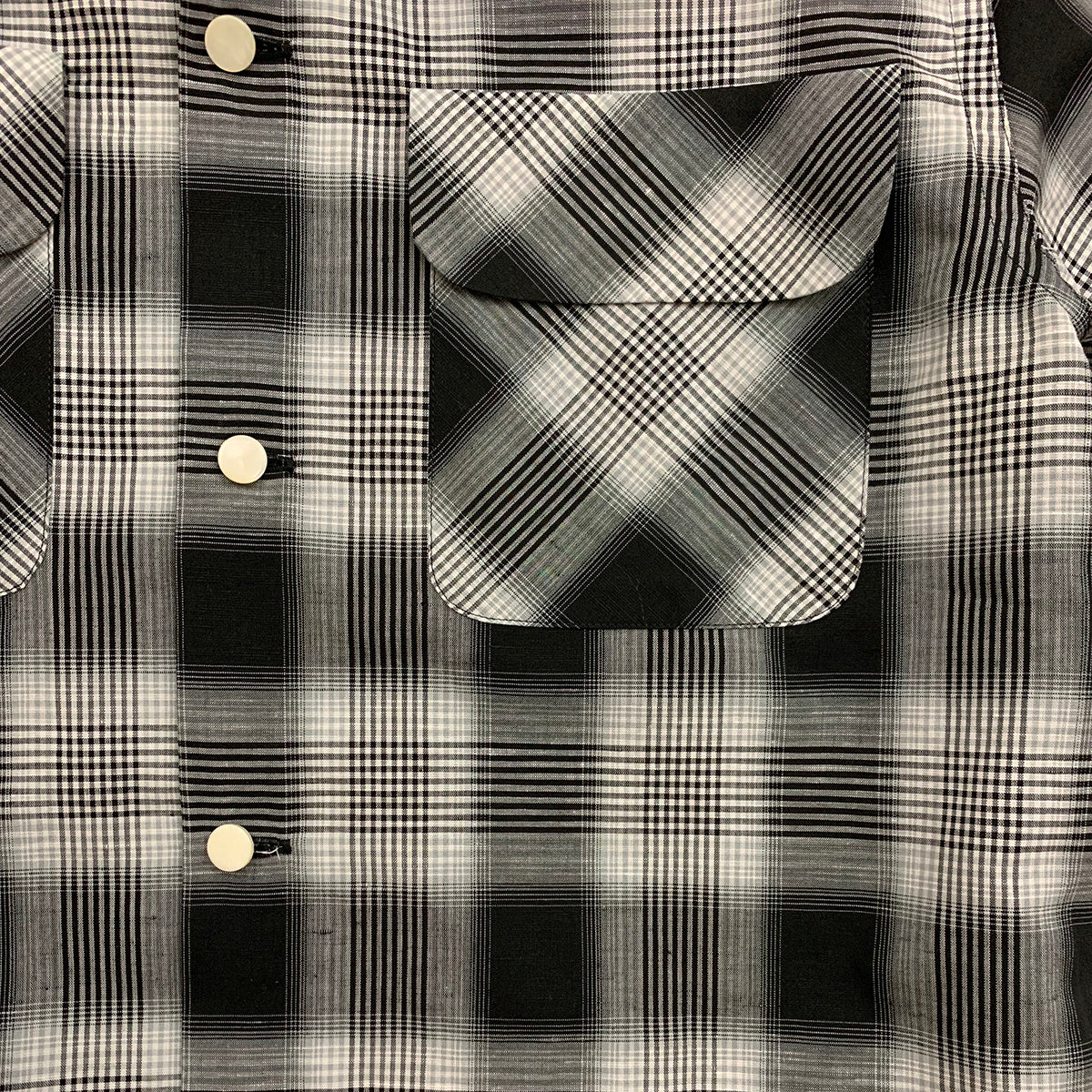 Ombre Check 2 Flap Open Shirt
