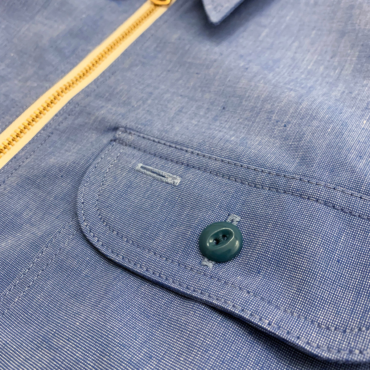 Hairline Half Zip Work Shirt