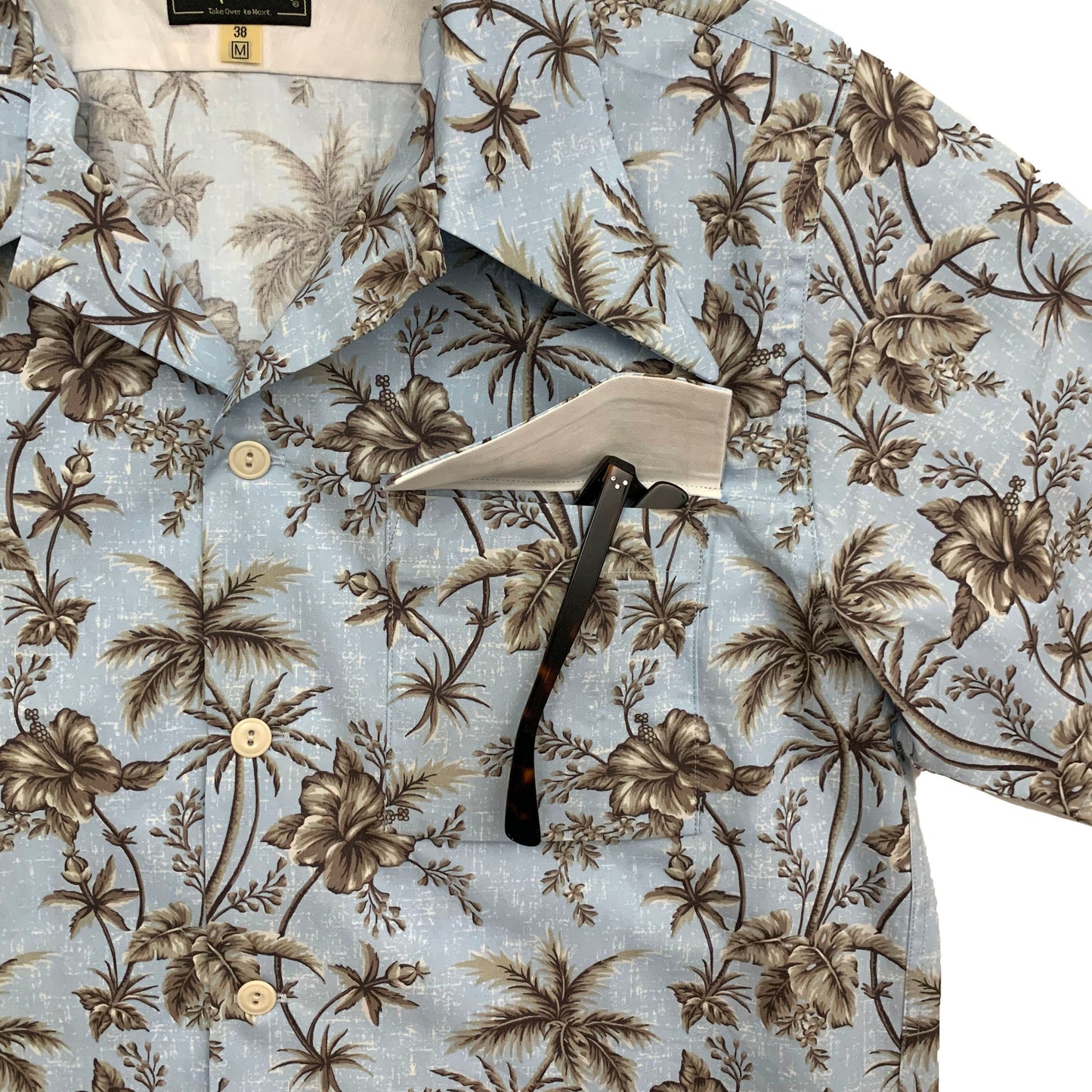 Print 1 flap open shirt