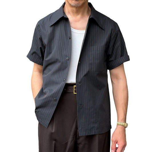S/S Dobby Stripe Open Shirt