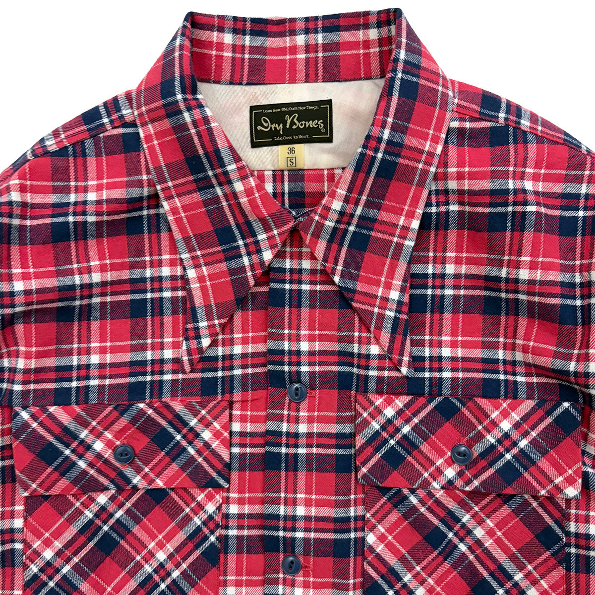 Cotton Viyella 2 Flap Work Open Shirt