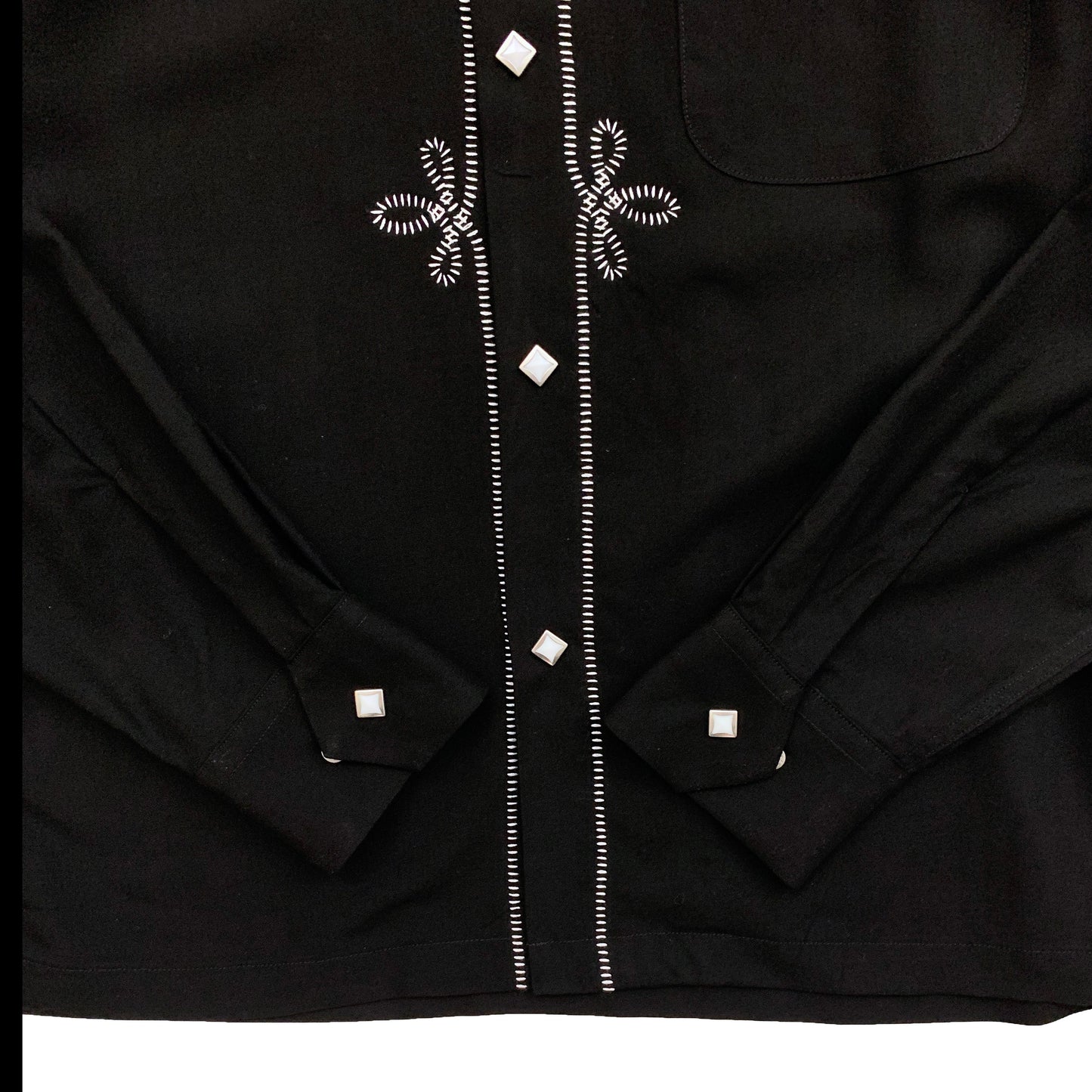 Waiting for production to increase: Embroidered Open Shirt “WESTERN”