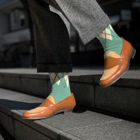 Irregular Argyle Socks