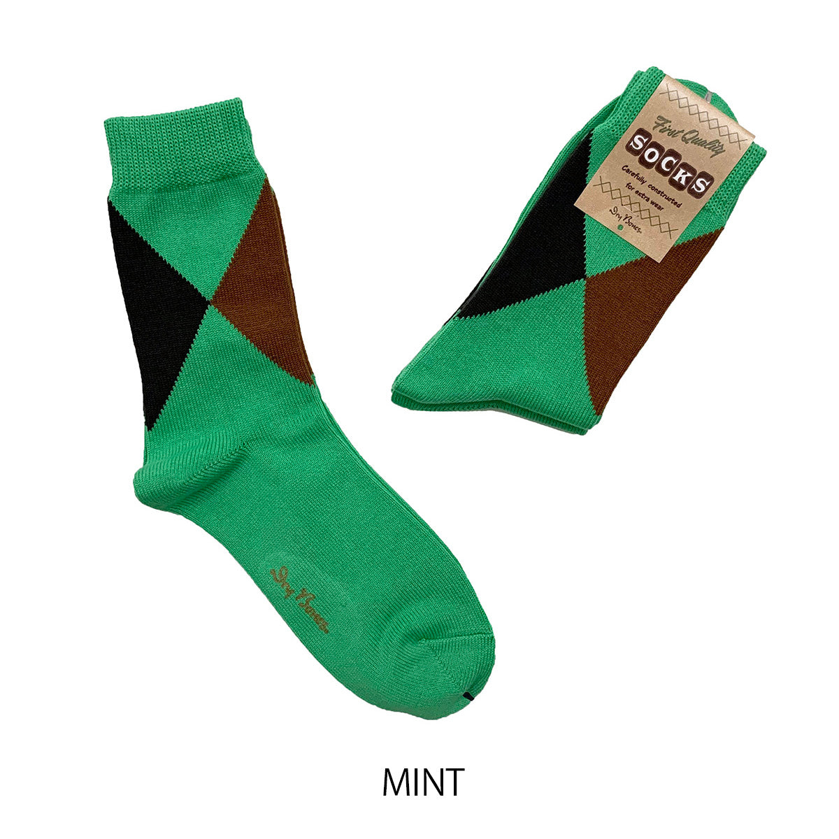 Irregular Argyle Socks