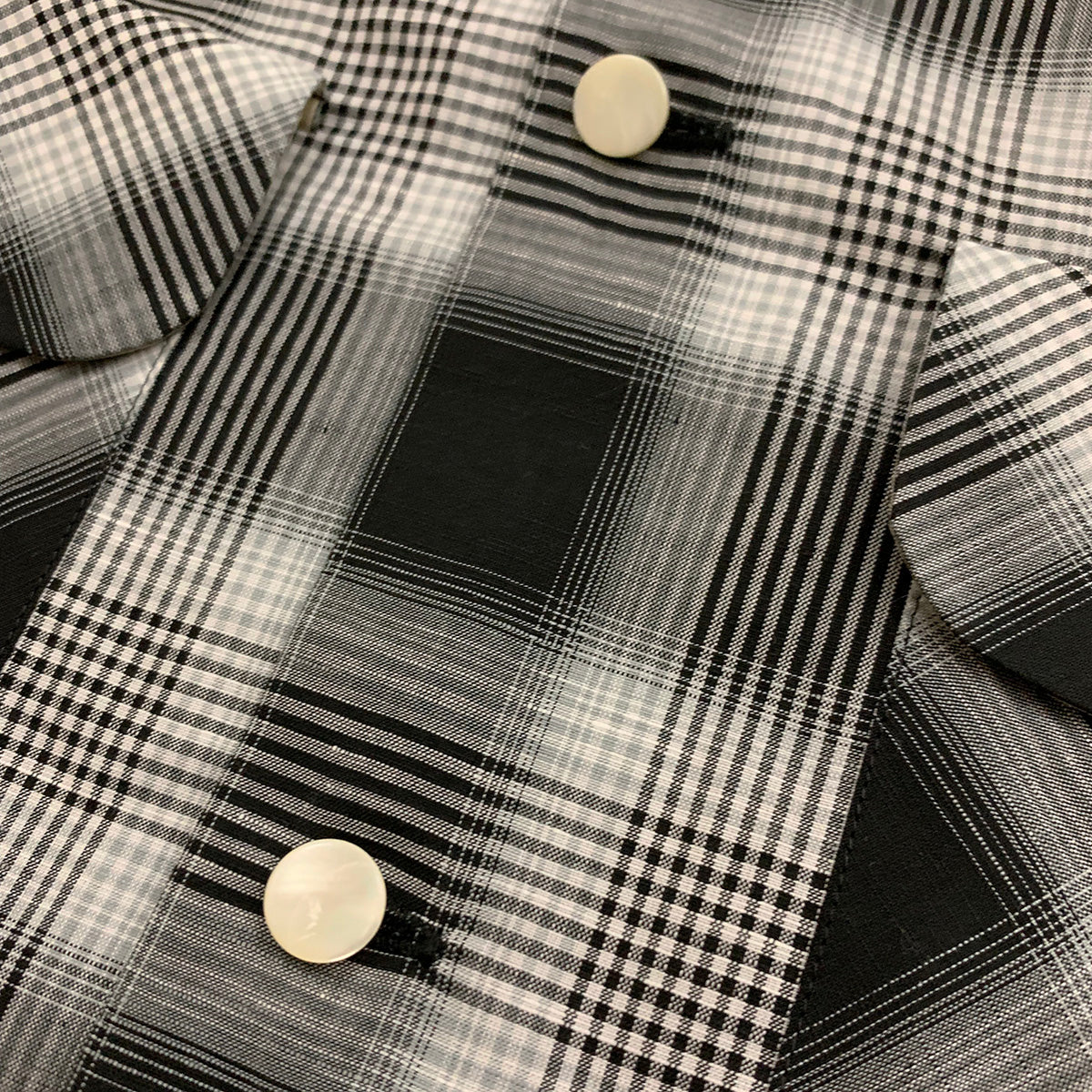Ombre Check 2 Flap Open Shirt