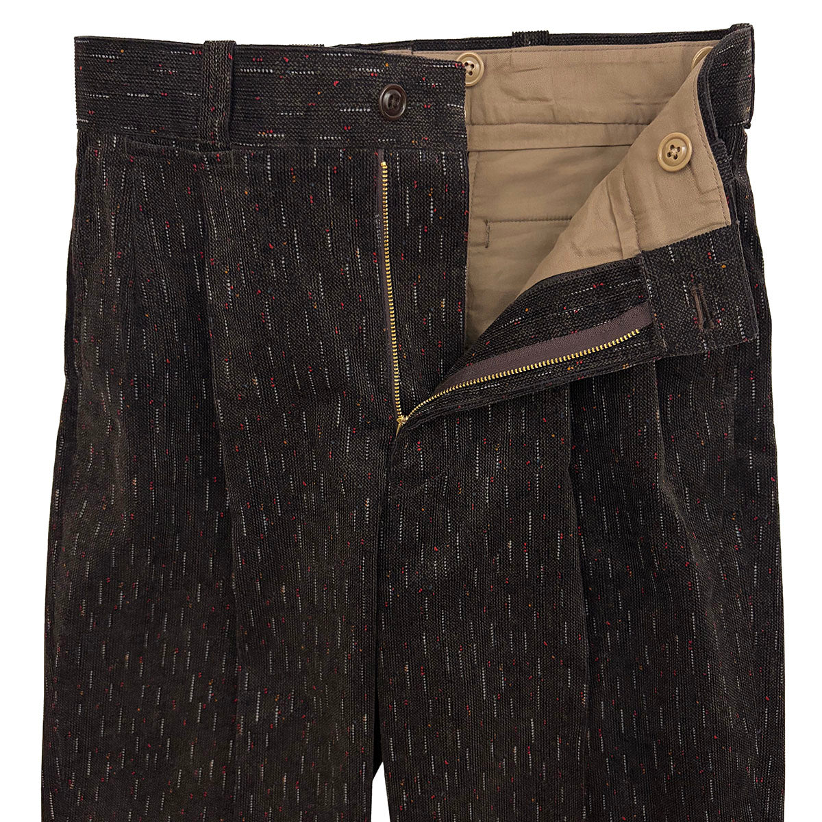 Print Corduroy 2Tack Work Trousers