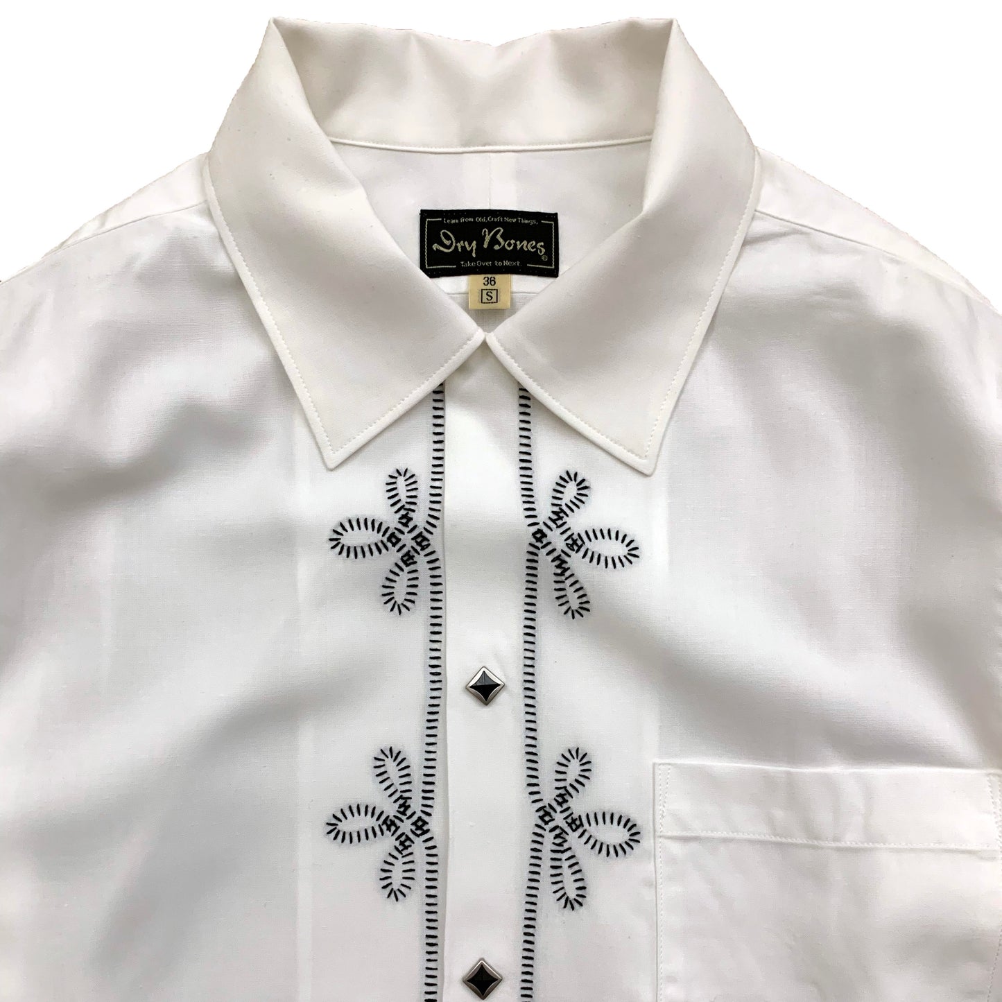 Waiting for production to increase: Embroidered Open Shirt “WESTERN”