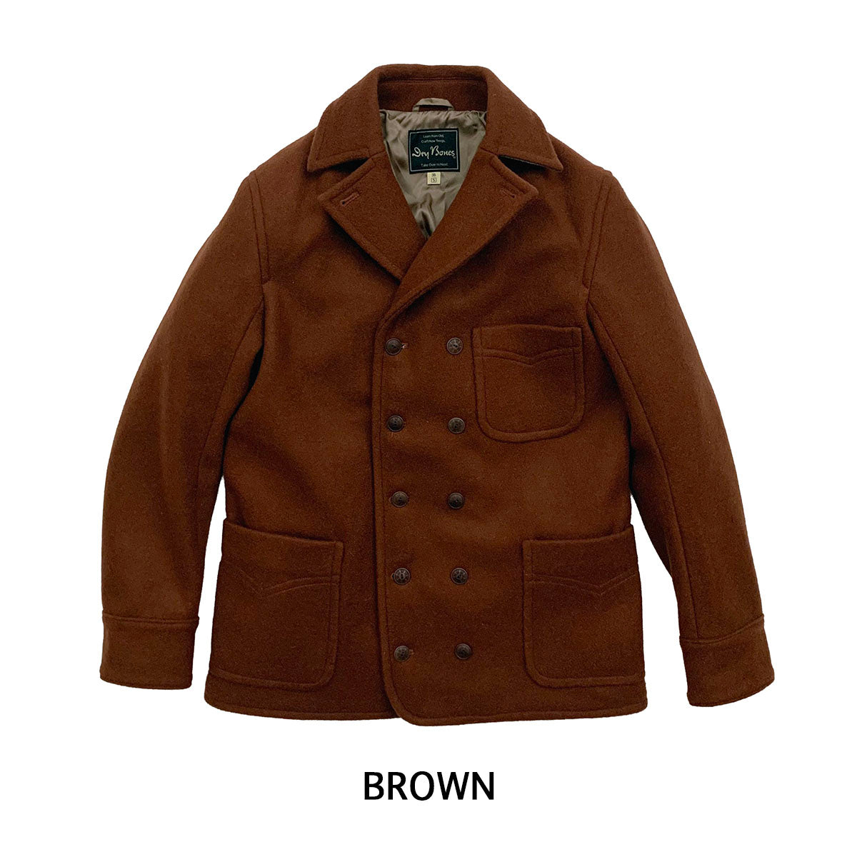 Double Breast Wool Flannel Work Jacket “YOUNG VITO”