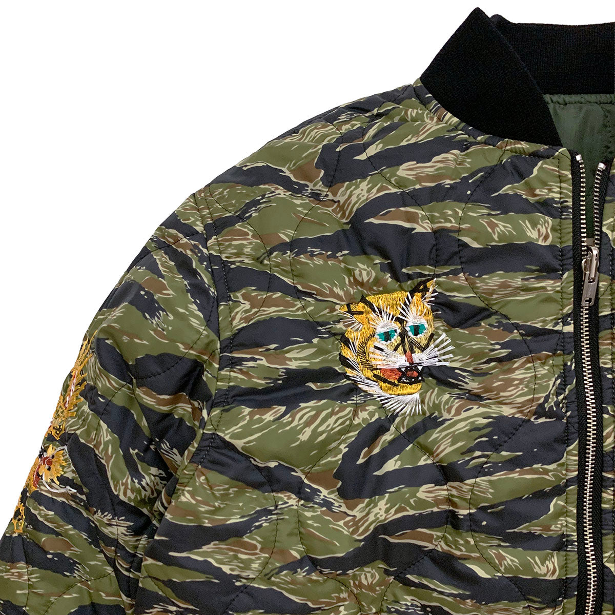 Embroidered Reversible Quilted Jacket