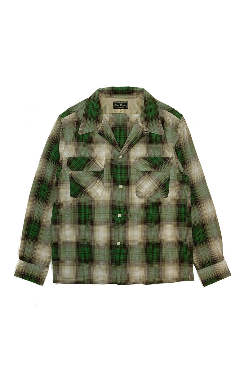 Ombre Check 2 Flap Open Shirt