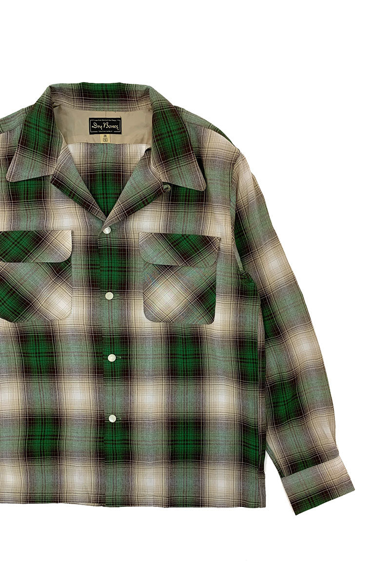 Ombre Check 2 Flap Open Shirt