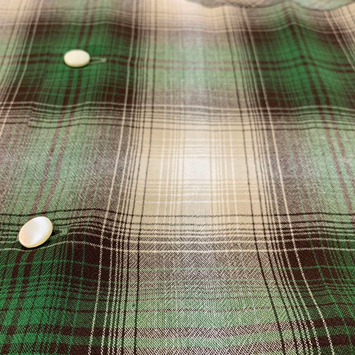 S/S Ombre Check Open Shirt