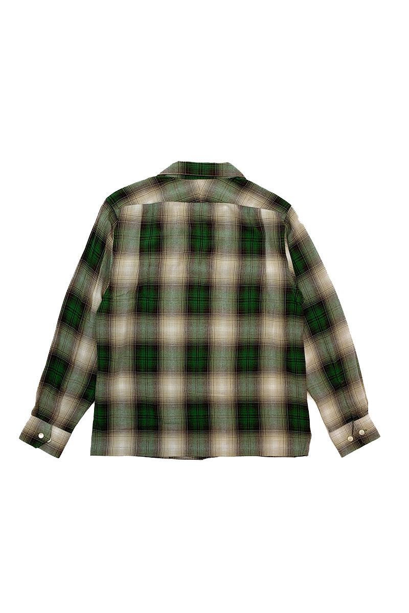 Ombre Check 2 Flap Open Shirt