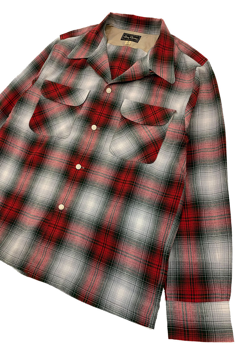 Ombre Check 2 Flap Open Shirt